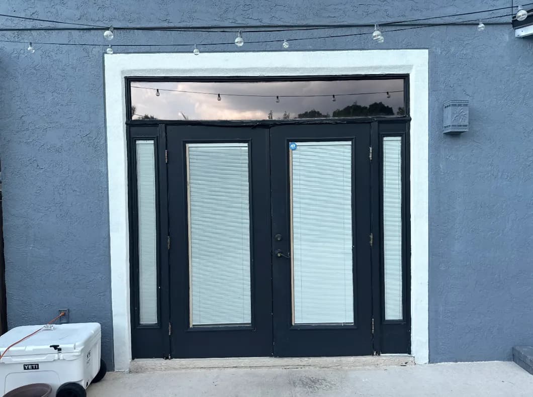 Door and exterior trim before an update
