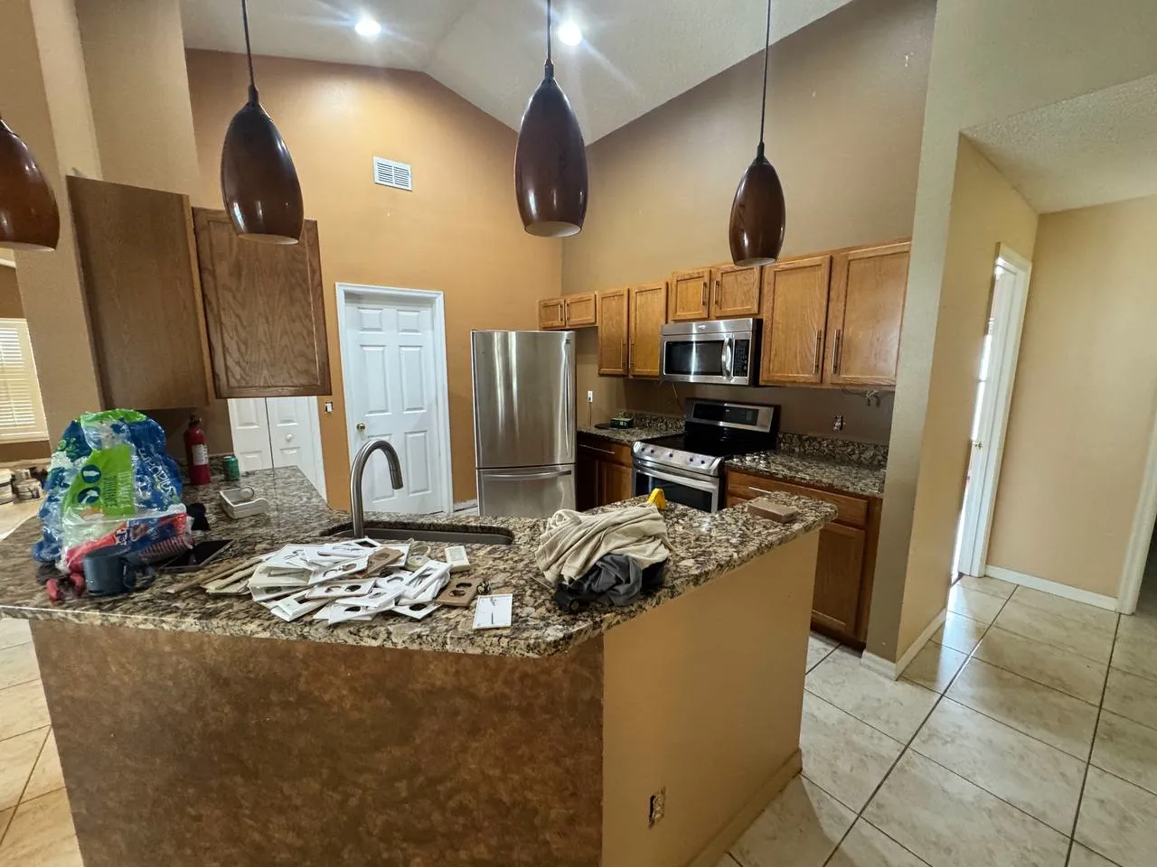Made the kitchen modern - before